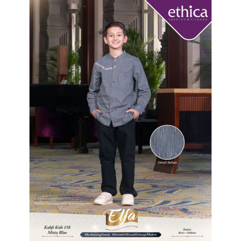 [PROMO] Ethica Baju Koko Anak Panjang Setelan Celana Usia 6-10 Tahun