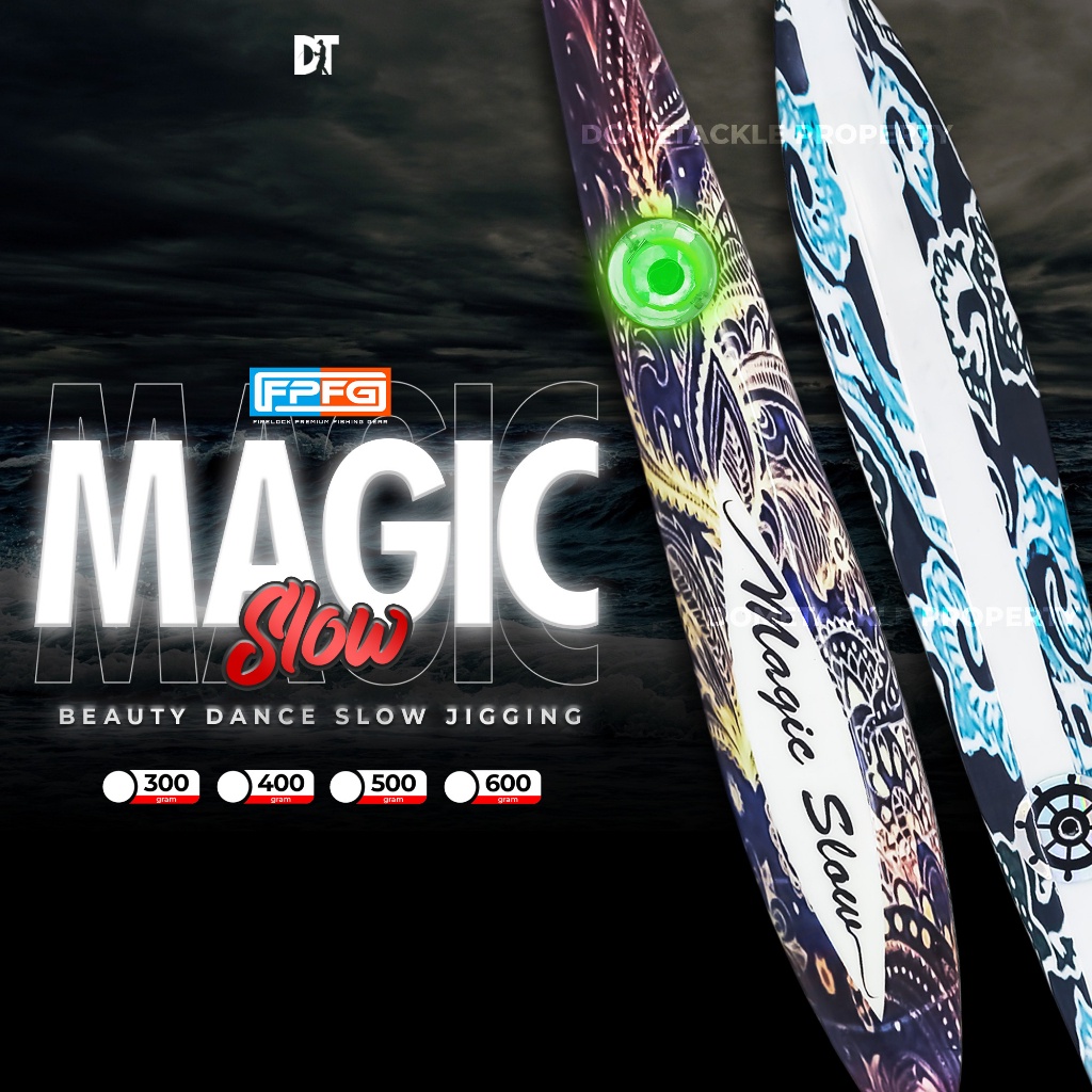 Metal Jig Firelock FPFG Magic Slow Jig GID Umpan Pancing 300 gr 400 gr 500 gr 600 gr Glow In The Dar
