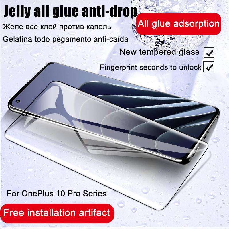 3pcs Full Lem Penutup Melengkung Tempered Glass Film Untuk OnePlus 11R 11 10 9 8 7 7t Ace 2 Pro 5G McLaren UW Film Pelindung Layar Ponsel