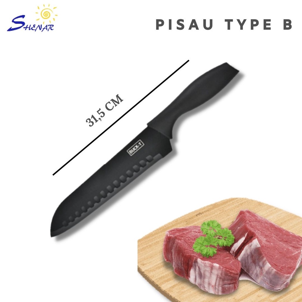 KUAT &amp; TAJAM! Pisau Dapur Stainless Knife Anti Lengket Tajam Memotong daging / Buah / Memotong sayuran / Pisau Buah / Mengupas