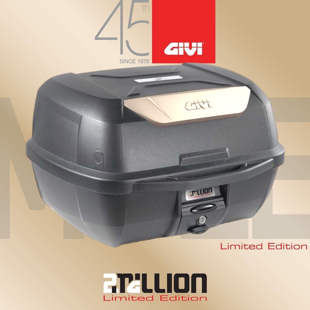 Promo BOX GIVI E43 GOLD Top Box 2 Helm Full Face Original GIVI Italy Berkualitas