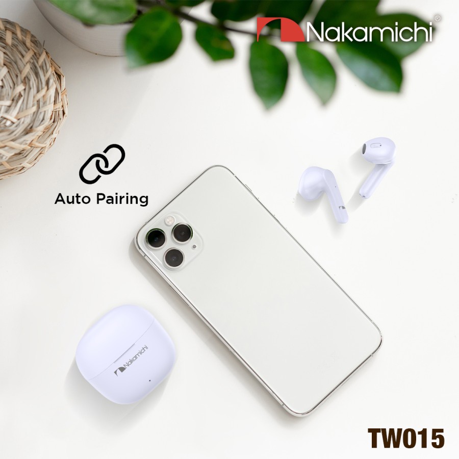 NAKAMICHI TWS Headset Bluetooth Wireless TW015 V5.3 Earphone Earbuds Low Latency for Gaming Android iOS