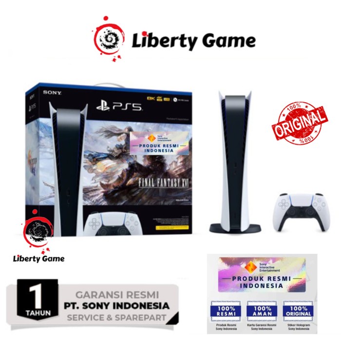 PS5 Playstation Console Digital Version Bundle FF Final Fantasy XIV 16