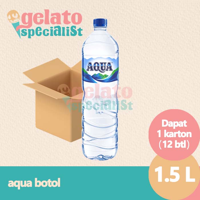 

AQUA Air Mineral Botol 1500ml 1 dus isi 12pcs