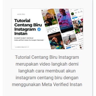 Tutorial Centang Biru