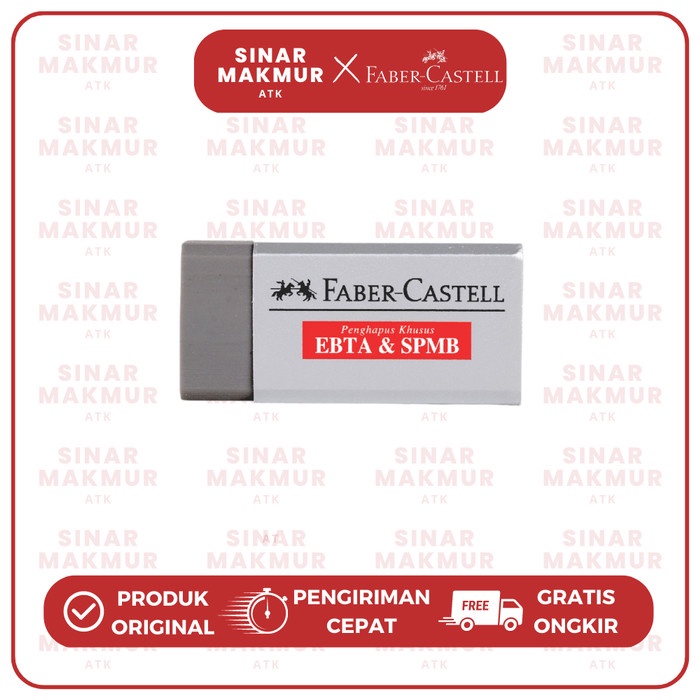 

Penghapus Pensil/Eraser Abu Medium FABER CASTELL 187112 (PCS)