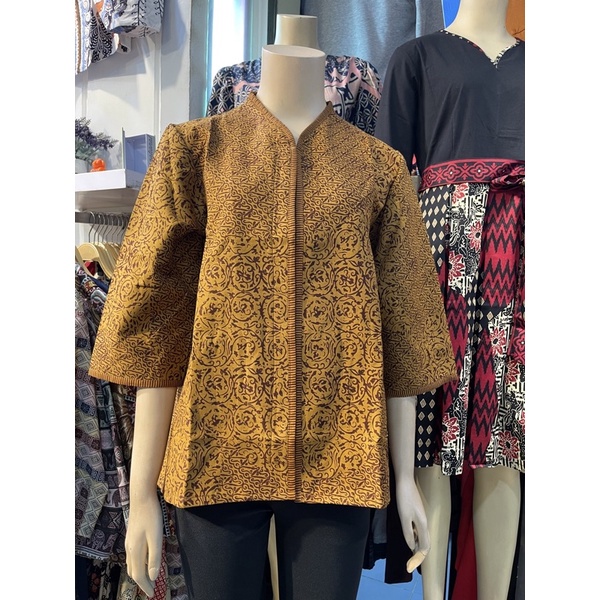 BLOUSE BATIK -ATASAN BATIK WANITA - BATIK TRIKOT -  BATIK PREMIUM