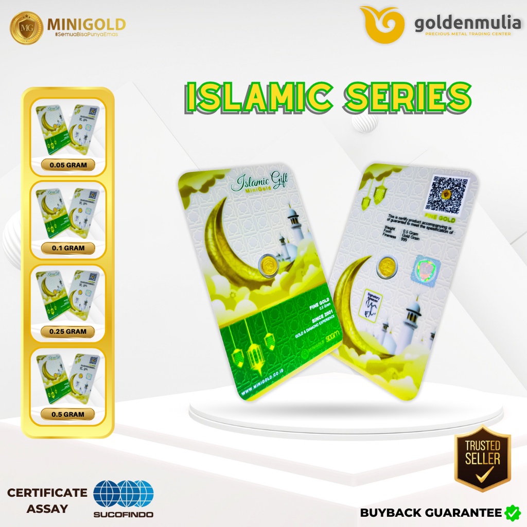 Golden Mulia MINI GOLD Gift Series Islamic 0.5 gr