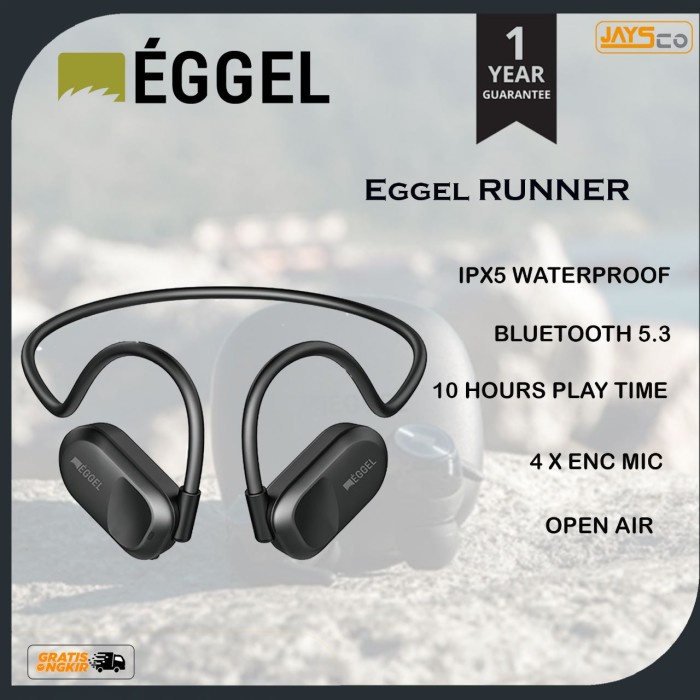 Eggel Runner Open Ear Air Conduction Sports Earphone TWS Olahraga