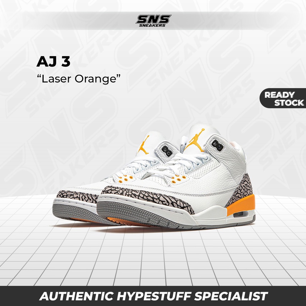 Nike Air Jordan 3 Laser Orange BNIB 100% Authentic Original