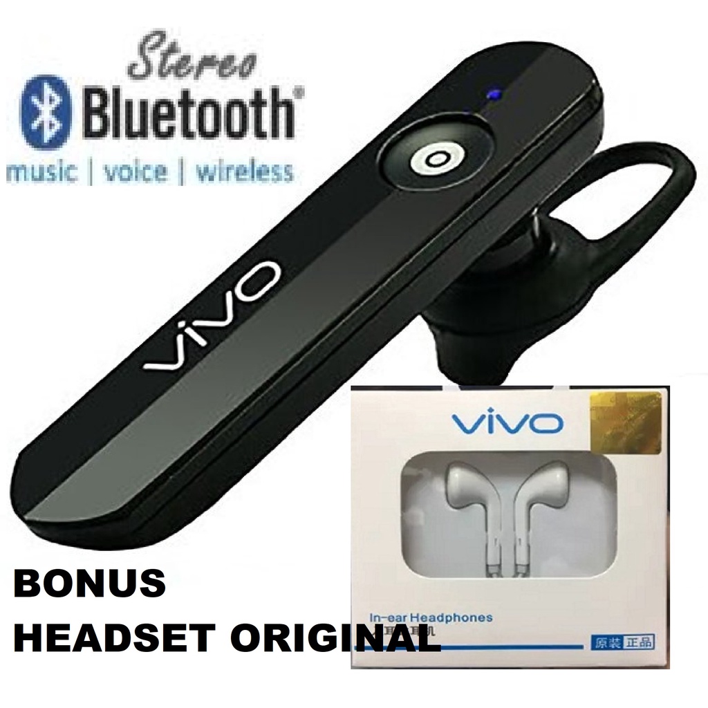 Headset bluetooth VIVO Free headset Origina mhl henset erphone Headset handset vivo bluetooth