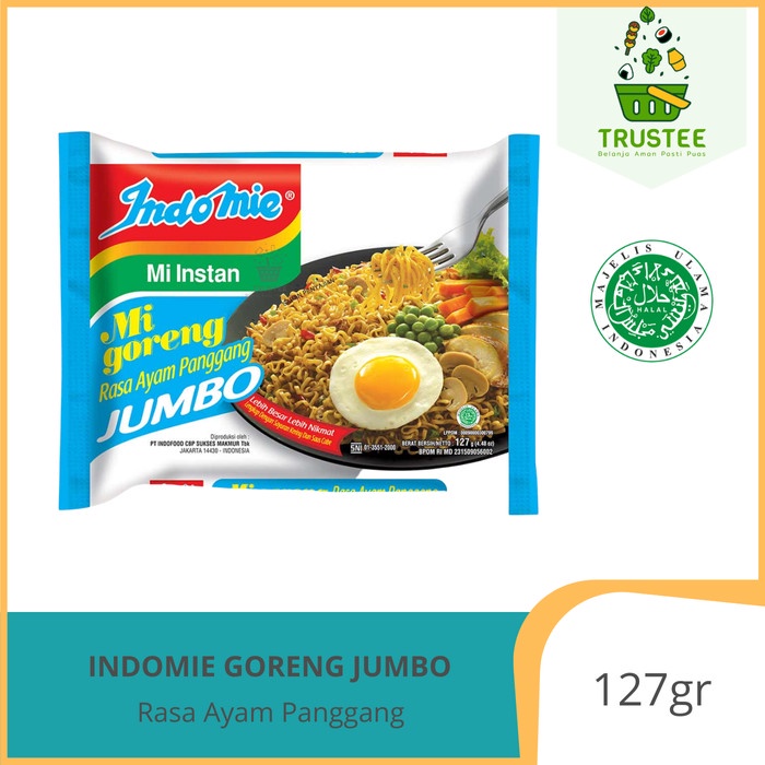 

Indomie Mie Instant Mie Goreng Rasa Ayam Panggang Jumbo halal