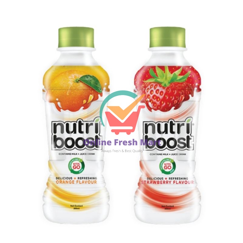 

Nutriboost Minuman nutrisi Orange Strawberry 300ml - Online Fresh Mart Denpasar