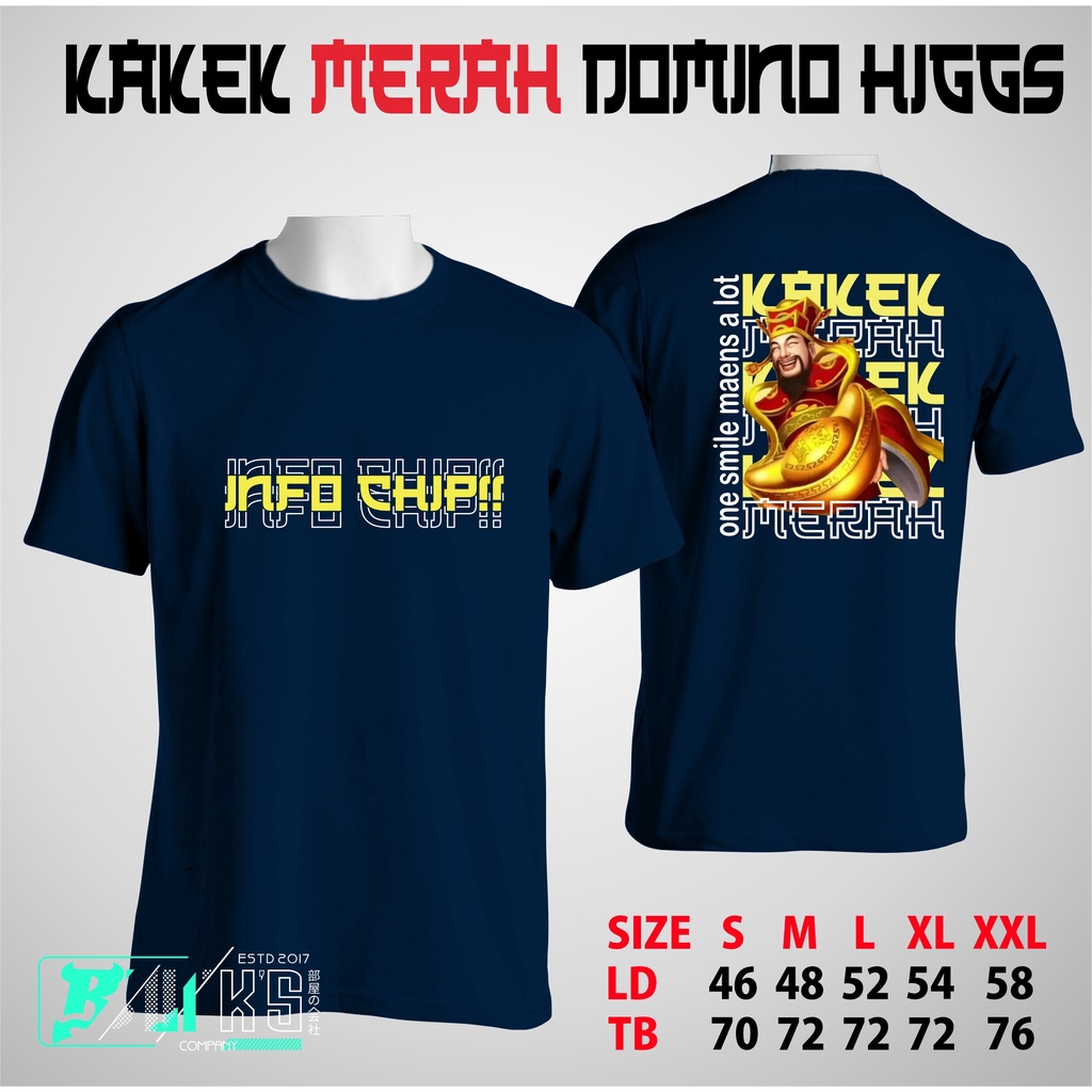 KAOS DISTRO CHIP KAKEK MERAH DOMINO HUGGS