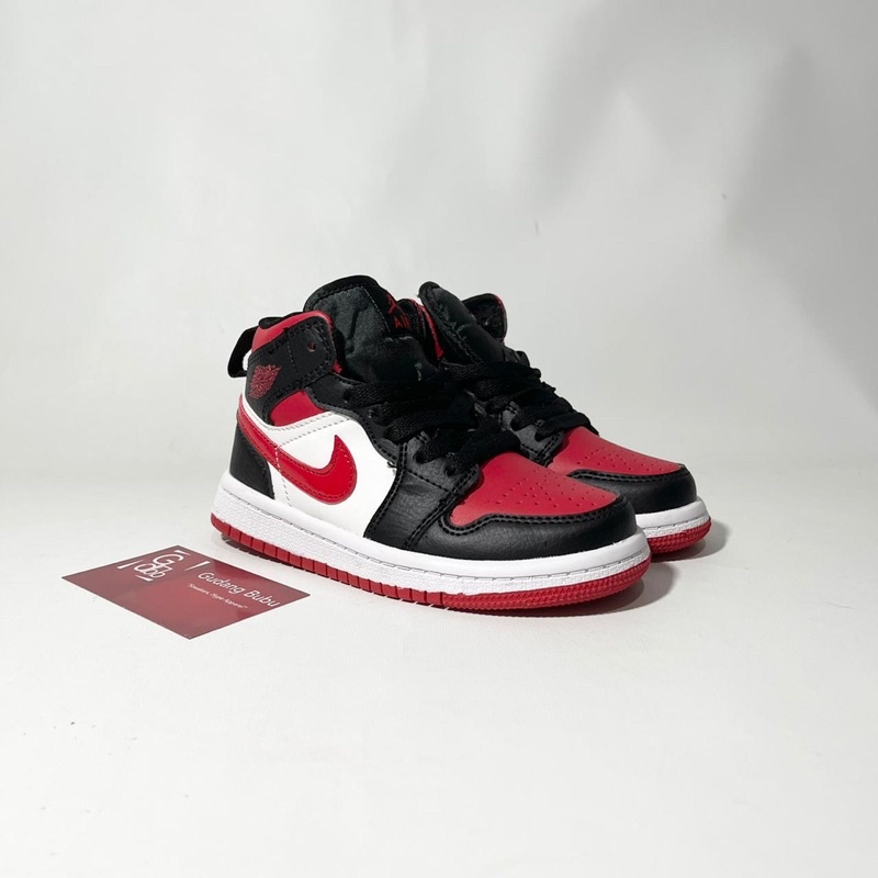 Sneakers Air Jordan 1 Mid Noble Red FOR KIDS BNIB Vs