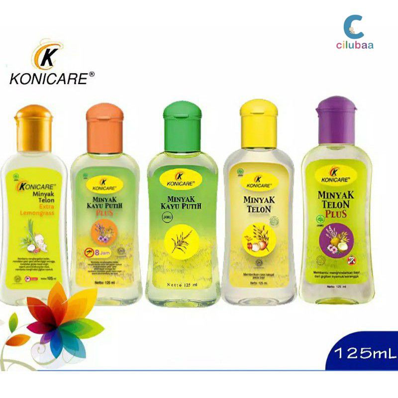KONICARE TELON  Baby Oil / MINYAK TELON KONICARE PLUS/ MINYAK KAYU PUTIH  PLUS 30ML 60ML 125ML
