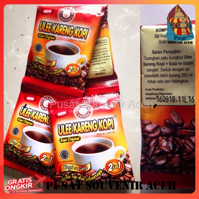 

Kopi ulee kareng Saset 2 in 1, CKN, Mocca dan Sanger white kopi ( 10 saset )