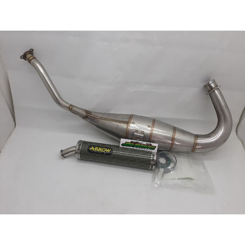 KNALPOT AITECH STAINLIS COBRA BIG VOLUME LEHER PRESS PLUS SLINCER CARBON ARROW ORIGINAL ITALIA NINJA