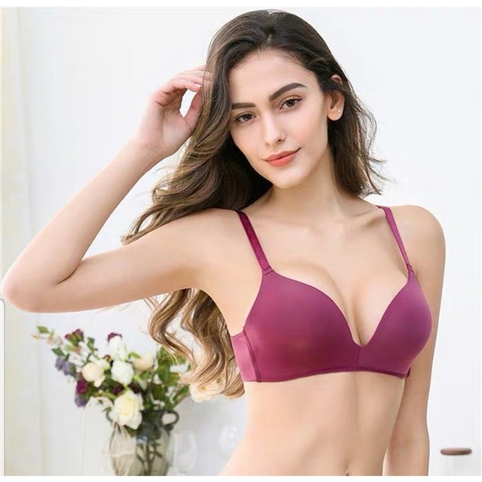 [LADIES UNDERWEAR] Bra 8621 Tanpa Kawat Semi Push Up Polos