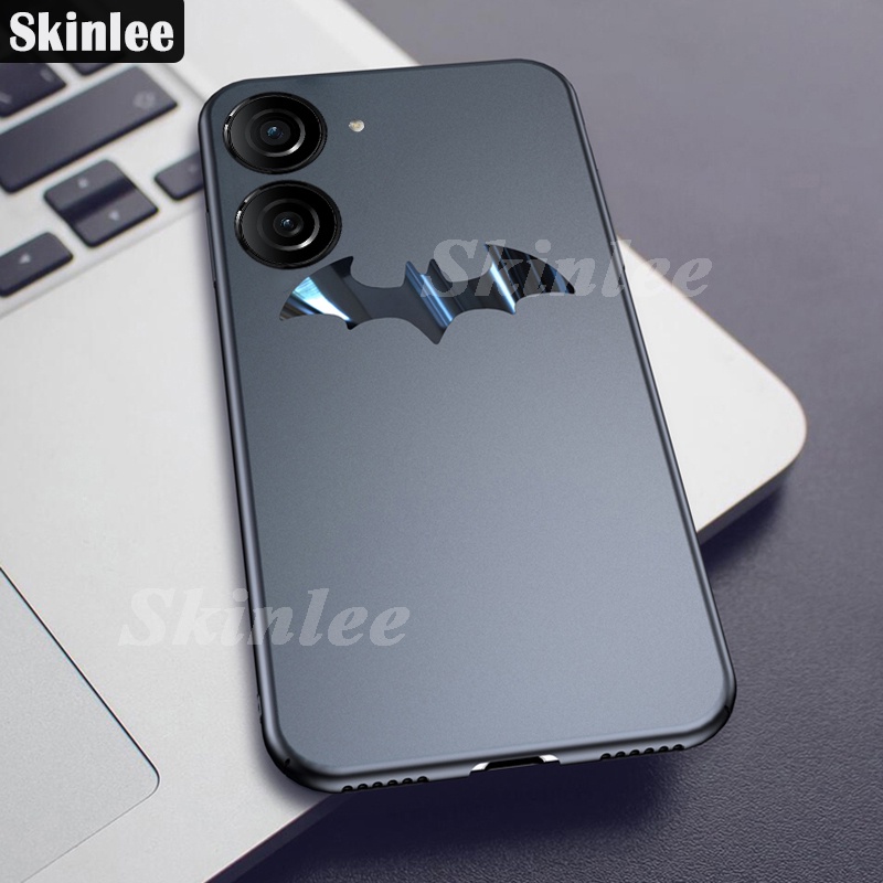 For Asus Zenfone 10 9 6 7 Flip casing case Slim Slick Metal Bat Pattern Phone Cover for Asus Zenfone