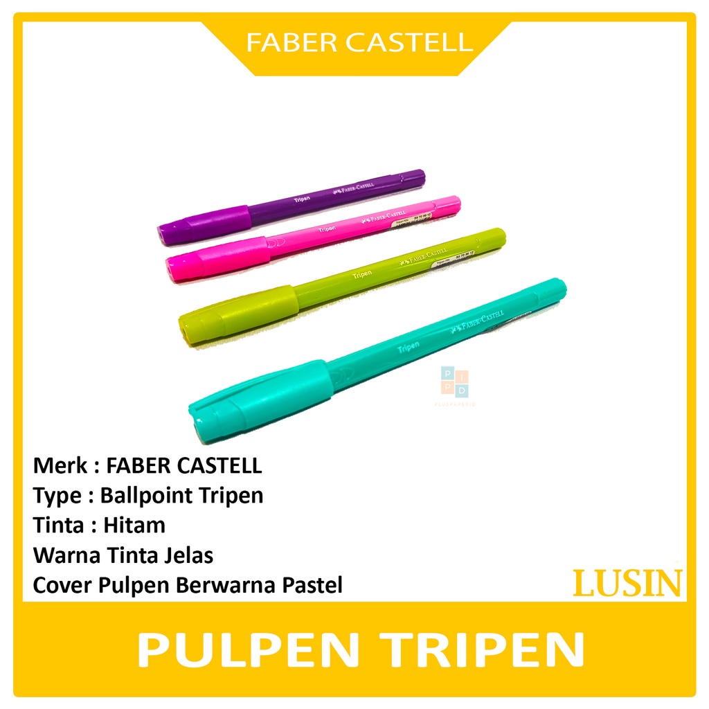 

FABER-CASTELL - Pulpen Tripen Black Inkbox - Lusin