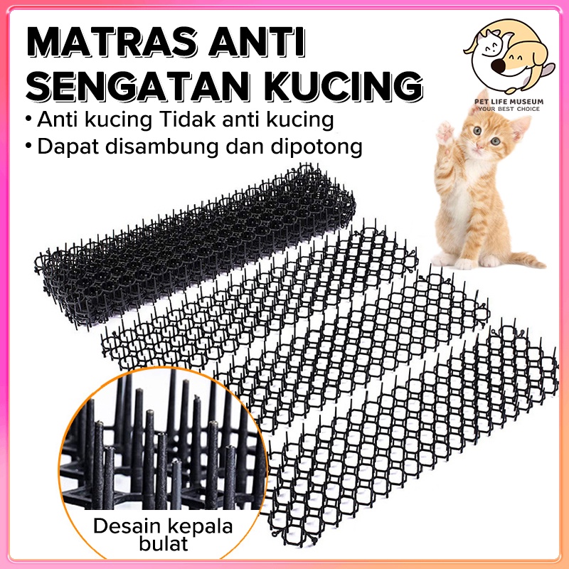 Ready Matras Anti Kucing 49cmx13cm Tikar Berduri Anti Kucing Paku Pengusir Kucing