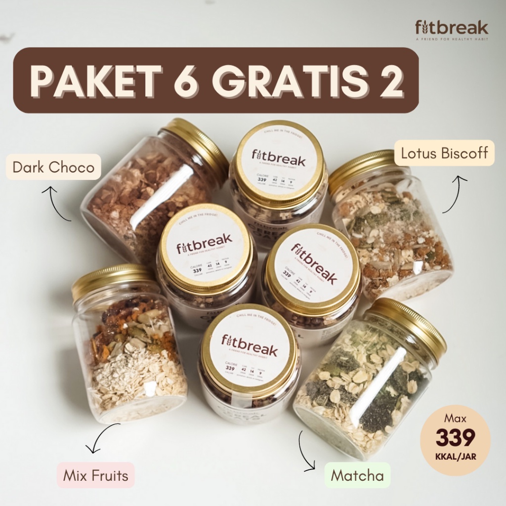 

Fitbreak Paket 6 Gratis 2 Cereal Oats ~ TC777