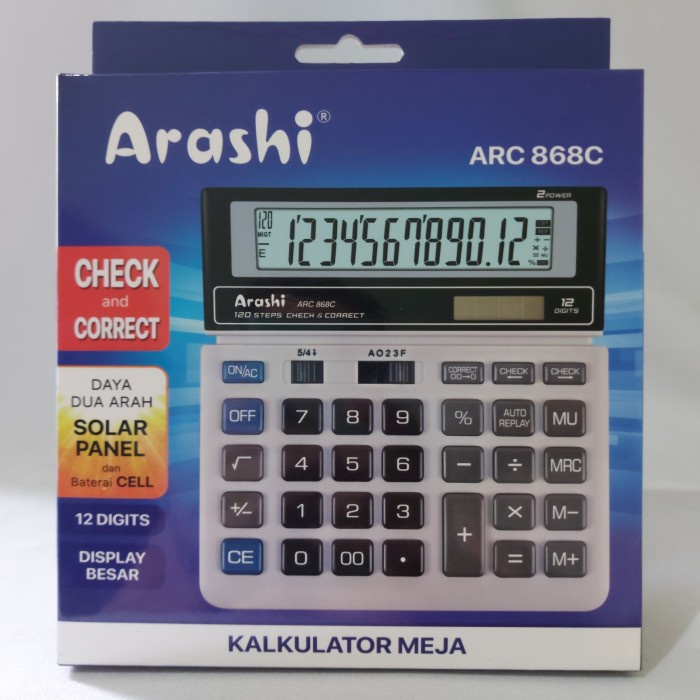 

Kalkulator 12 Digits Arashi ARC-868 C.