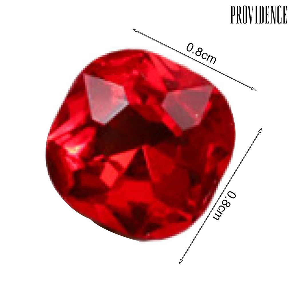 Providence 10Pcs Nail Art Decor Shining Stunning Efek Visual DIY Berkilau Manicure Kristal Imitasi Menunjuk Dasar Kuku Berlian Imitasi Salon Kuku Pasokan