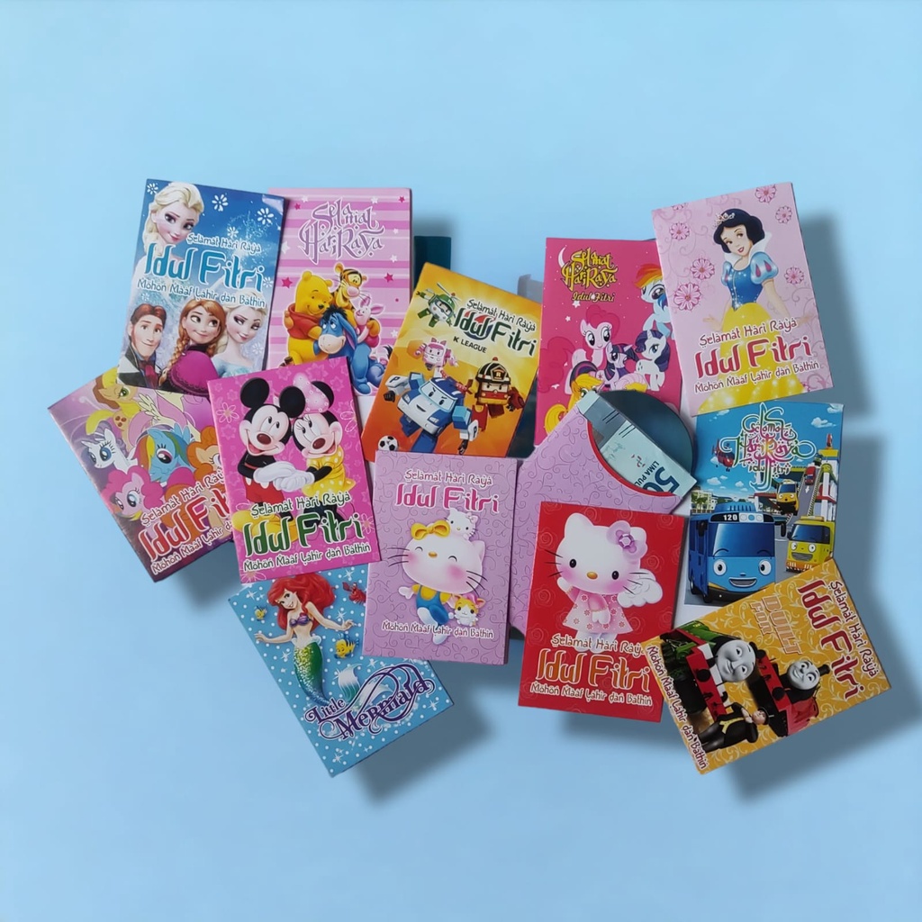 

Amplop Lebaran Idul Fitri isi 50pcs Angpao Karakter Kartun Anak Lucu