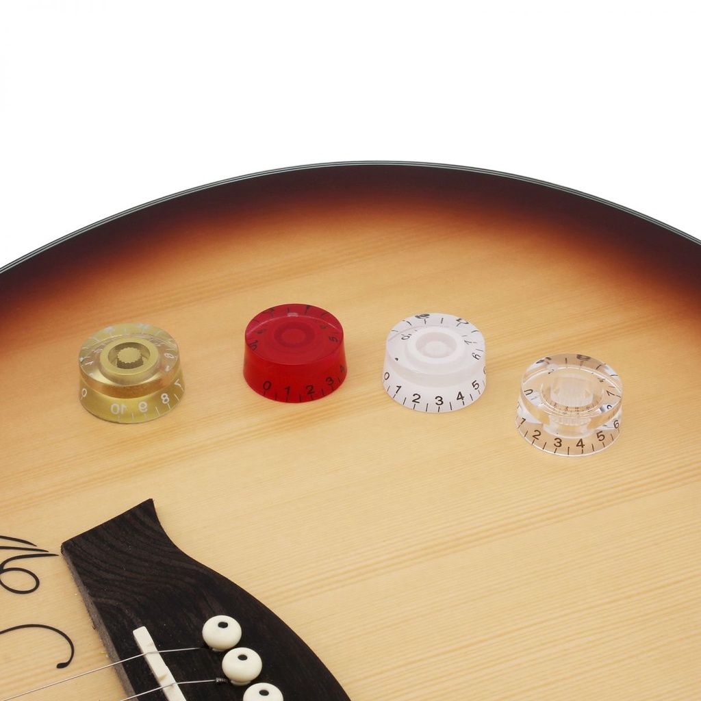 4warna Pilihan Top Hat Speed Volume Tone Control Knob Tombol Volume Pengganti Cocok Untuk LP Bass Gitar Elektrik