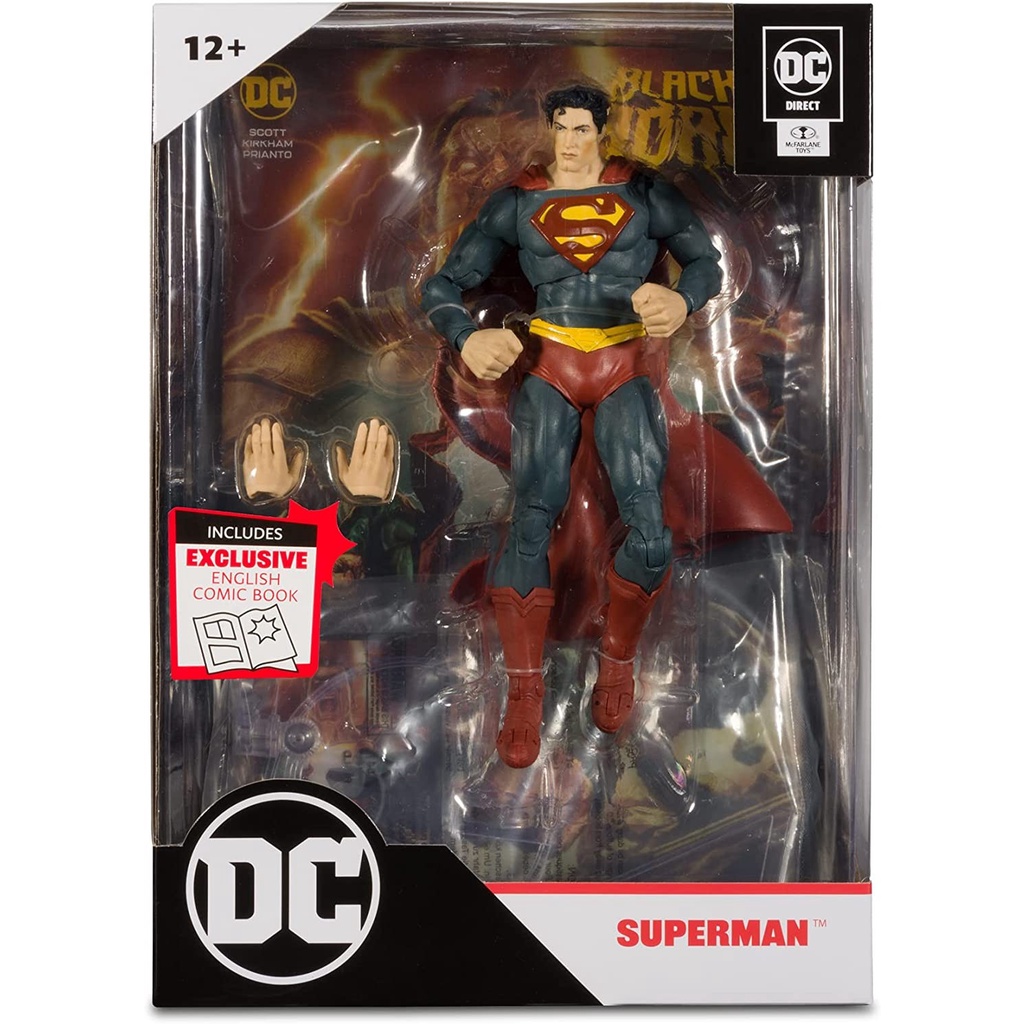 McFarlane Toys DC Direct 7" Figure with Comic Black Adam Superman