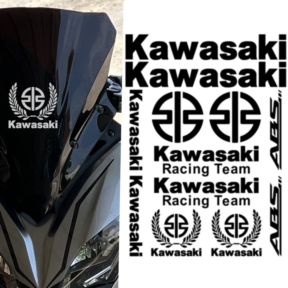 Stiker Fairing Motor Kawasaki Modifikasi Decal Untuk Kawasaki Ninja Z800 Z250 Z1000 Z400 ZX9R Z400 ZX6R H2R ZX10R Z900 Z650