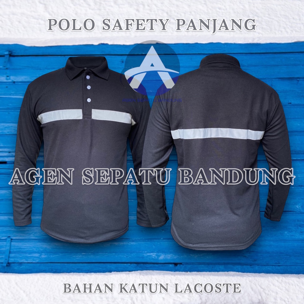 Kaos Safety Panjang Lapangan Safety Scotlight - Kaos Proyek Bahan Dingin