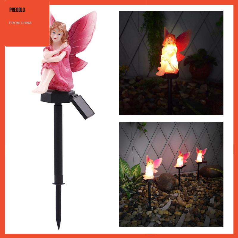 [Predolo] Fairy Statues Stake Lights Lampu Rumput Dekorasi Lampu Malam
