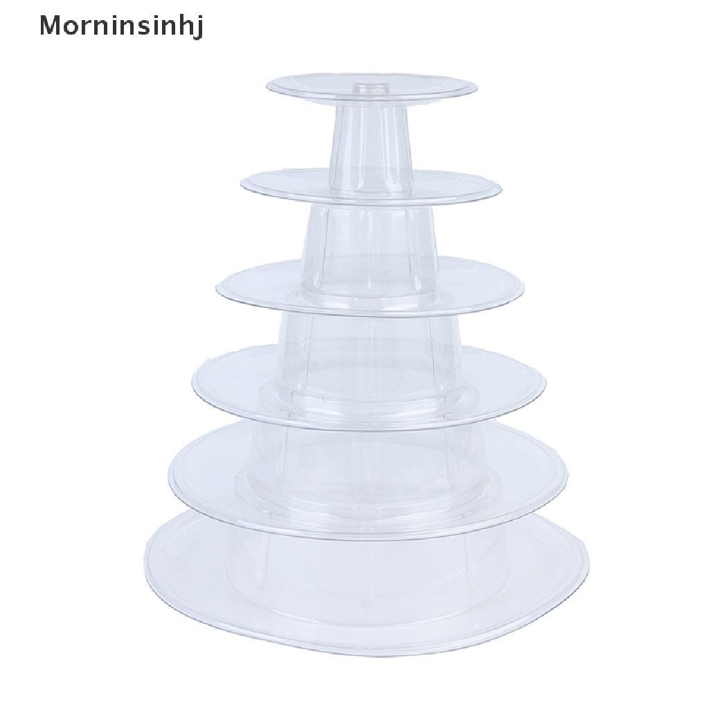 Mornin 6susun Macaron Display Stand Cupcake Tower Rack Stand Tray Untuk Ulang Tahun Pernikahan id