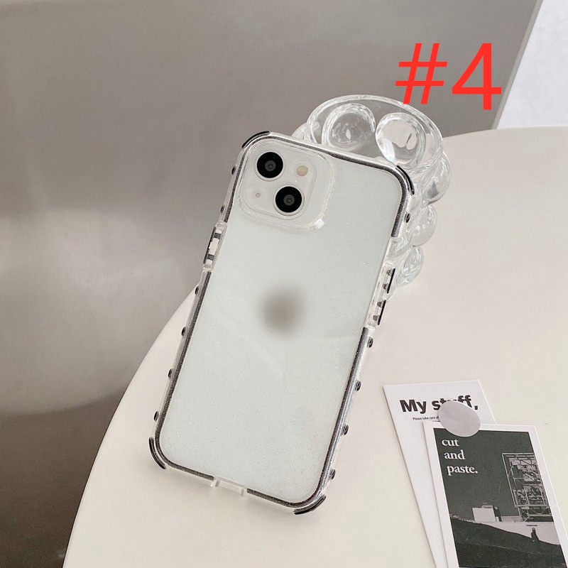 New 6Colors Clear Galaxy Point Flash Casing Soft Case HP iP iPhone 14 13 12 11 Pro Max FTD Good Camera Cover Apple