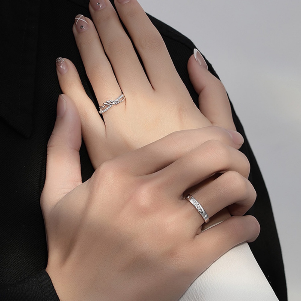 Deartiara Baru Mai Xiang Happy Couple Cincin Pembukaan Adjustable Cincin Fashion Kreativitas Mai Sui Couple Ring