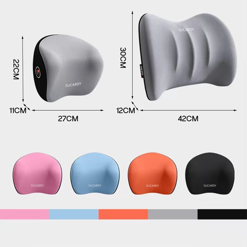 Headrest Mobil U Shaped Fungsional Bantal Leher Auto Head Pillow Cushion Bantal Travel