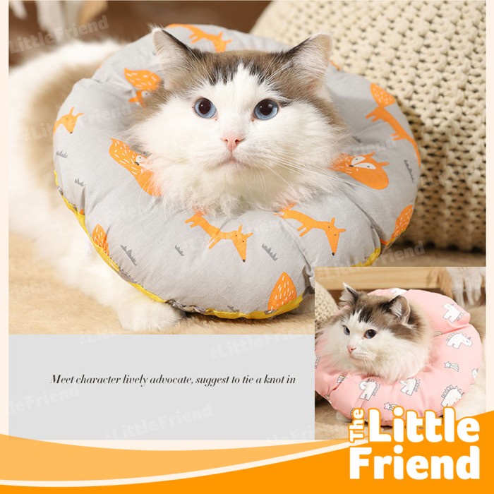 Pelindung Leher Corong Elizabeth Ring Cone Collar Anjing Kucing Bantal