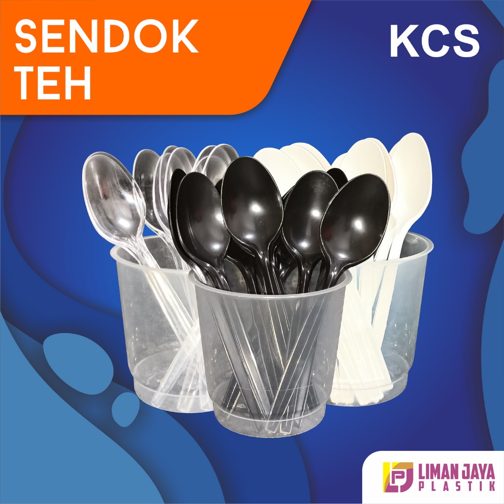 Sendok Teh Plastik | Sendok Eskrim Merk KCS Putih | Sendok Eskrim Merk KCS Bening | Sendok Kecil Pud