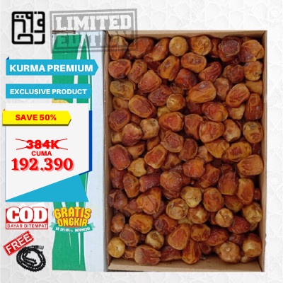 

Kurma Madu Raja Premium Sukari Al Qossim Jumbo Dus 3Kg