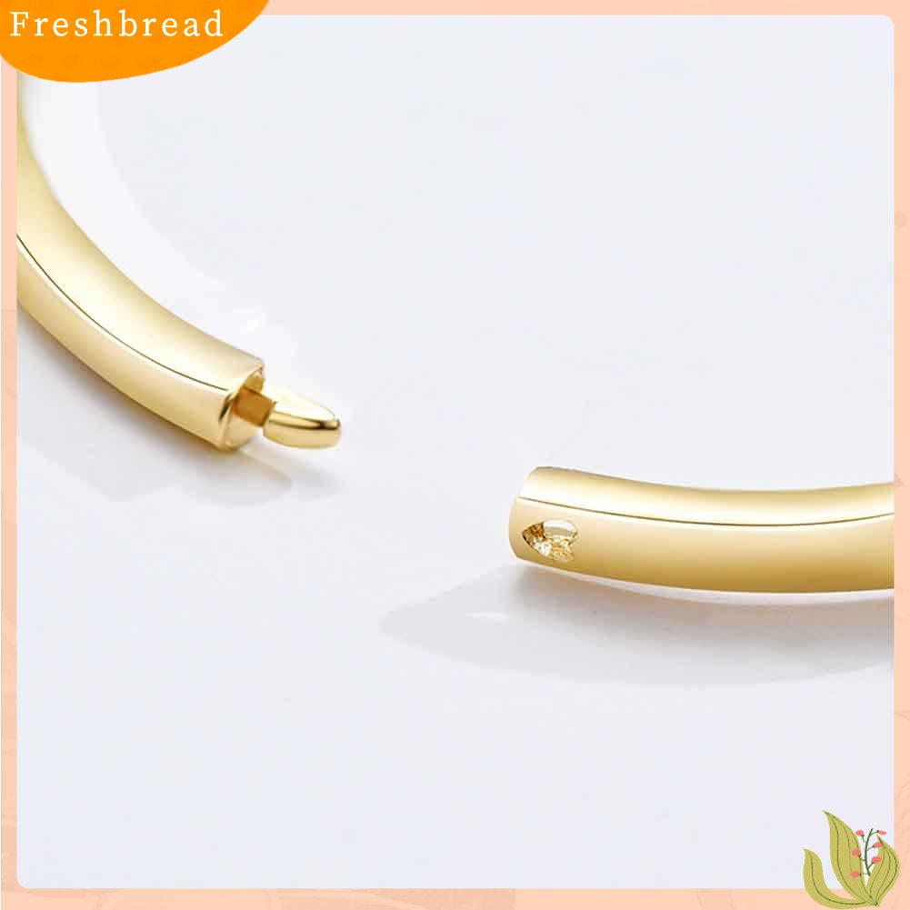 &lt; Freshbread &gt; Fashion Wanita Cubic Zirconia Hias Gelang Bangle Pesta Pernikahan Perhiasan Hadiah