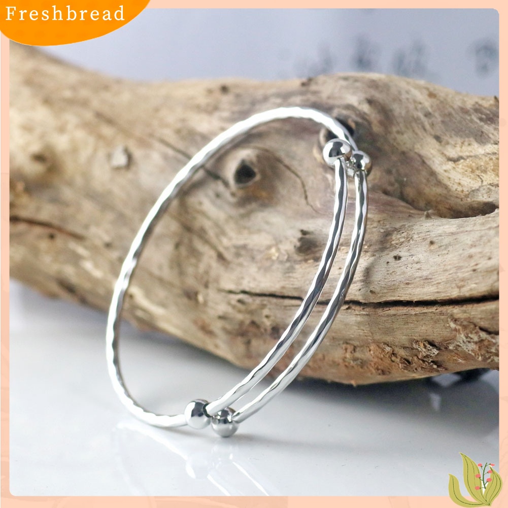 &lt; Freshbread &gt; Wanita Klasik Paduan Fashion Adjustable Gelang DIY Terbuka Bangle Perhiasan Hadiah