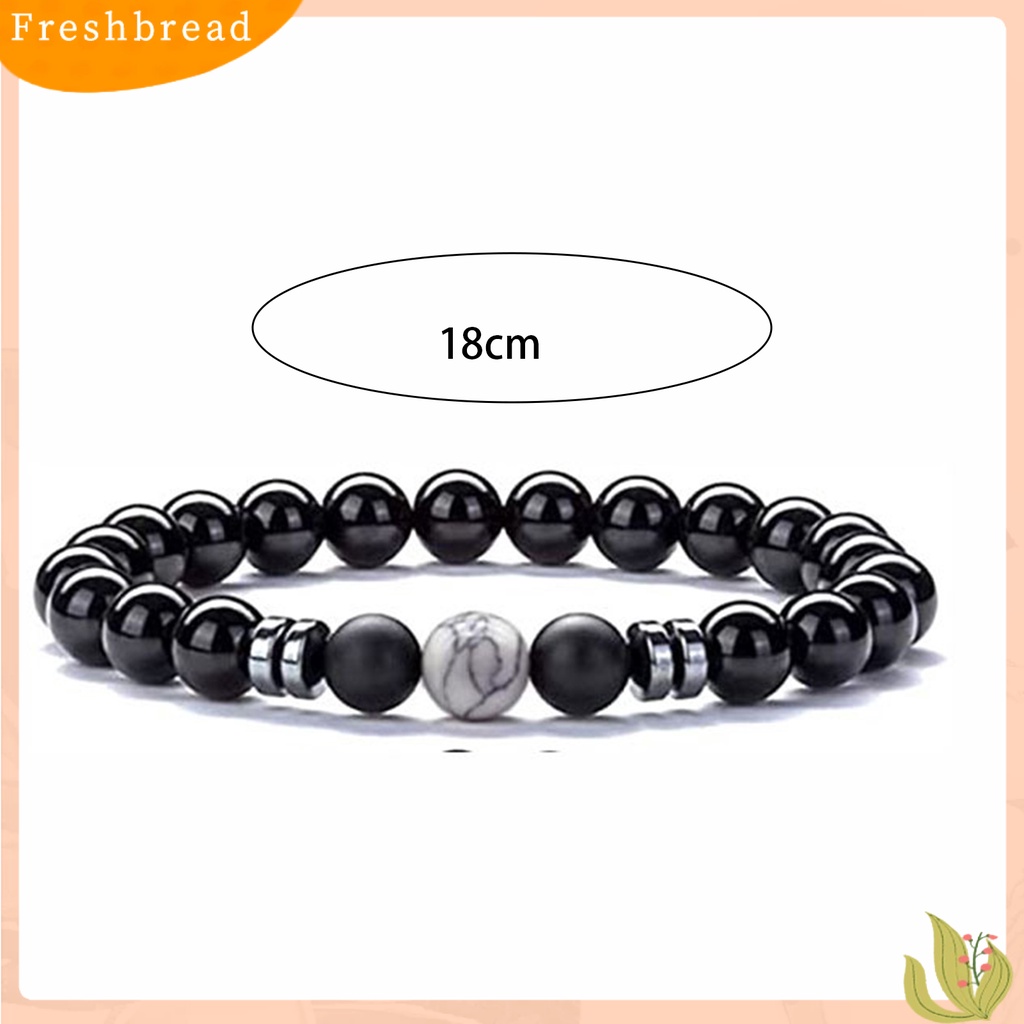 &lt; Freshbread &gt; Gelang Tali Elastis ic Perlindungan Kesehatan Batu Alam Fashion Pria Wanita Tiger Eye Beads Bracelet Untuk Pakaian Sehari-Hari