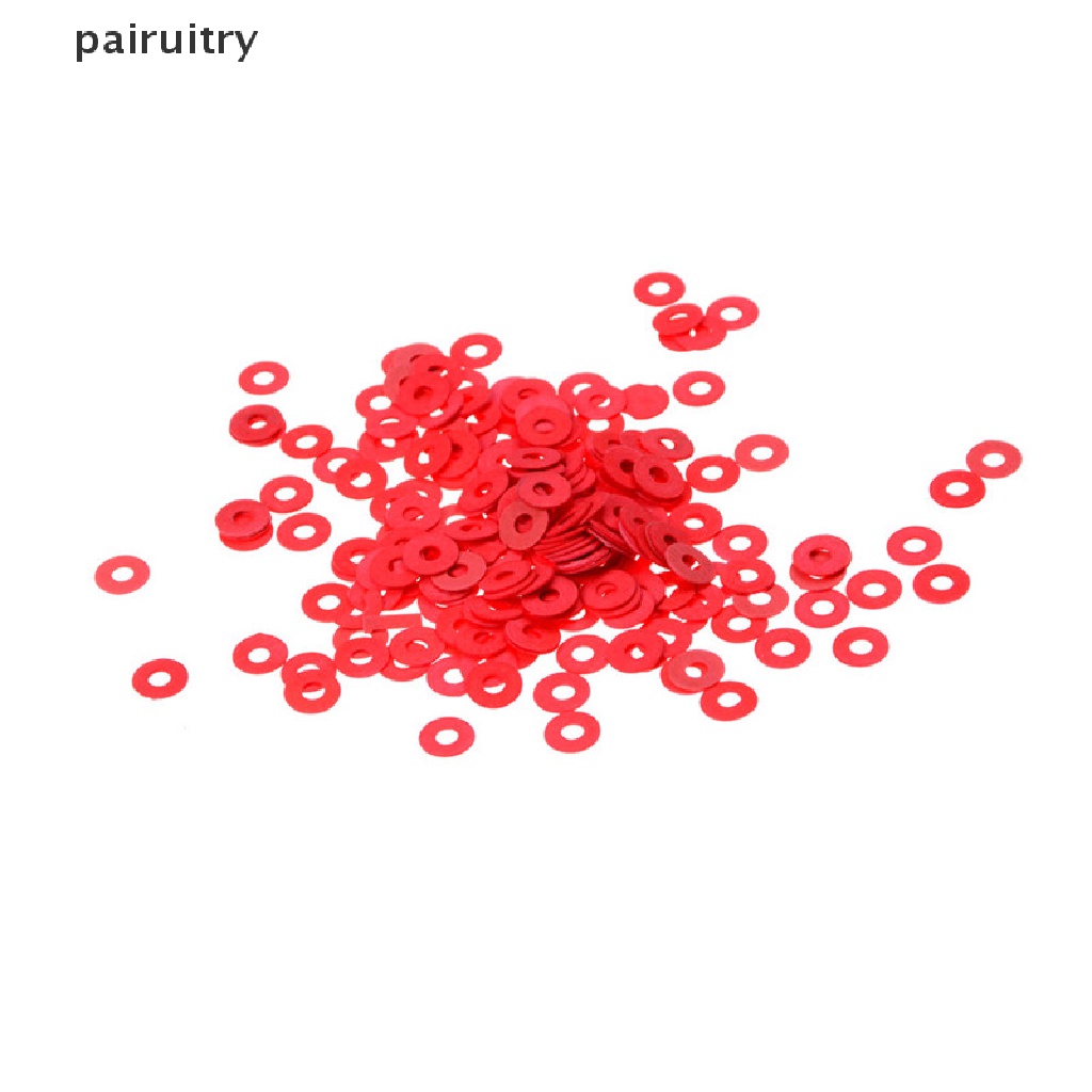 Prt 100pcs 3mm Red Motherboard Sekrup Insulag Fiber Washers Hot Sale PRT