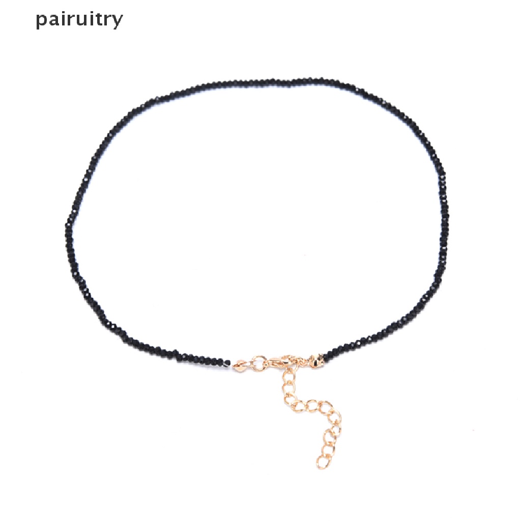 Prt Pesona Wanita Hitam Kristal Klavikula Choker Kalung Liontin Pesta Perhiasan Hadiah PRT