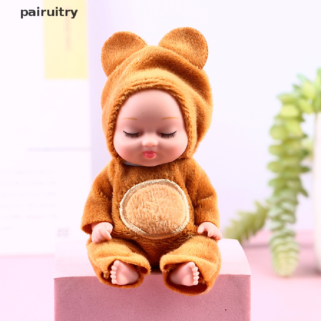 Prt 1pc Sleep Baby Doll Hewan Lucu Baby Doll Tinggi 3.5inch Untuk Mainan Anak PRT