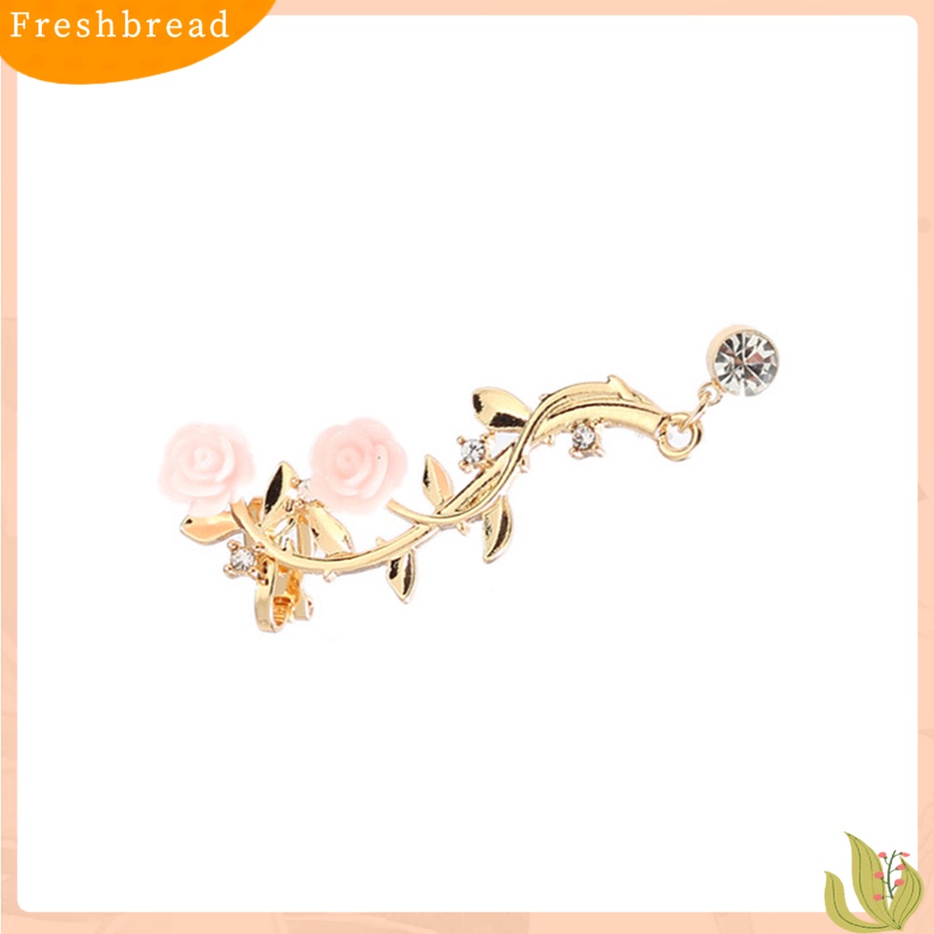 &lt; Freshbread &gt; Anting Cantik Pendaki Crawler Bunga Mawar Anting Cabang