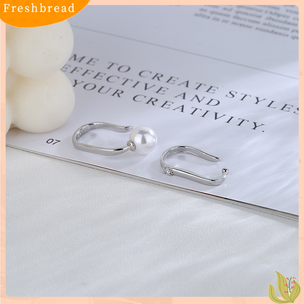 &lt; Freshbread &gt; 1Pc Anting Klip Permukaan Halus Bukaan Bland Anti Cacat Tahan Korupsi Warna Solid Tembaga Stainless Tanpa Tindik Klip Telinga Portabel